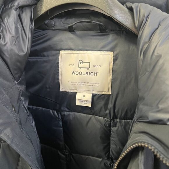 Blizzard Parka in Ramar Cloth with Square Quilting - Men - Blue - Picture 5 of 7